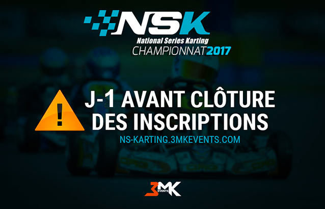 NSK 2017: J-1 avant la clôture des inscriptions