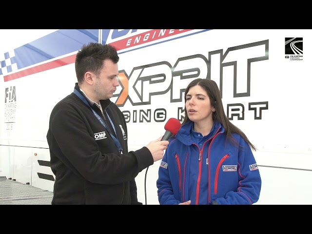 FIA Kart Grand Prix of France 2018 – Interview with Erica Robazzi