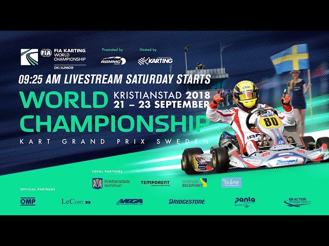 Live Stream FIA Karting World Championship 2018 Saturday Junior / OK – Kristianstad Sweden