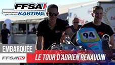 FFSA Karting Varennes: le tour de piste d’Adrien Renaudin en caméra embarquée