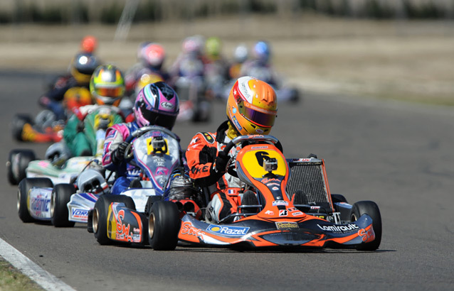 Sodi dans le coup avec Hubert au mondial KF1 de Zuera