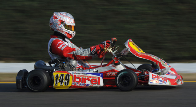 Première pole Birel pour Kozlinski en KZ2