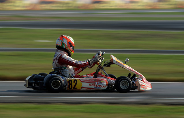 Spinelli na pole após as mangas da KF2