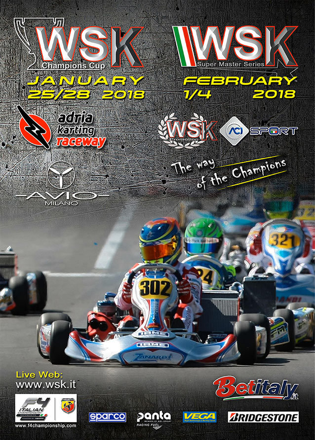 220 entrants at the WSK Champions Cup