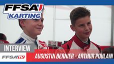 ITW FFSA Karting: Augustin Bernier et Arthur Poulain à Aunay