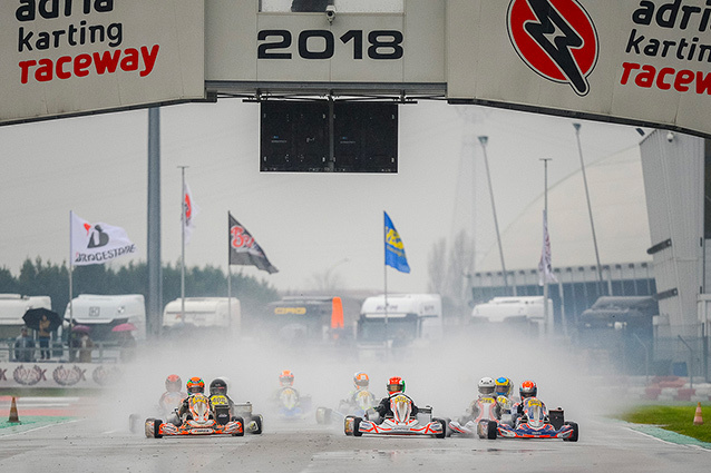 Partita con 230 piloti in pista la volata decisiva nella WSK Final Cup