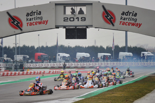 Difficult races and fights among champions at the WSK Super Master Series in Adria