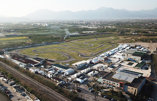 The first round of the WSK Euro Series has started in Sarno