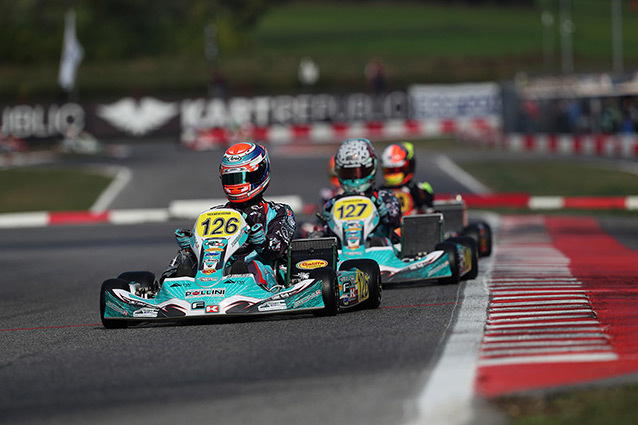 Timing practice and first heats at the WSK Open Cup in Lonato