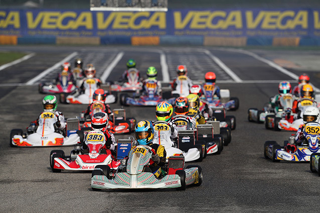 Qualifying heats of the WSK Open Cup at Castelletto