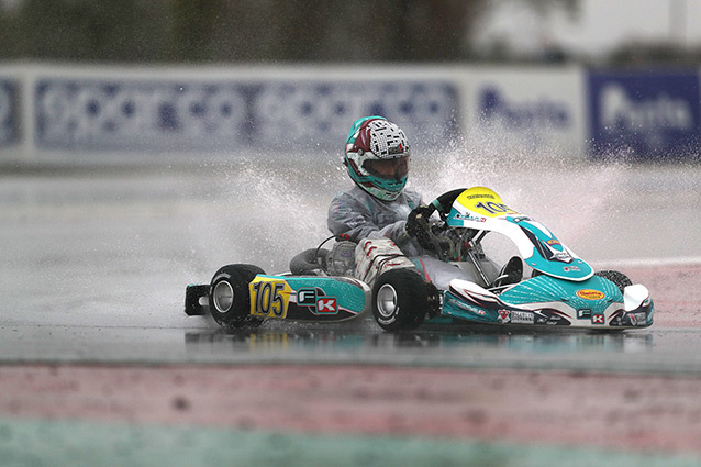 Timing practice and qualifying heats at the WSK Final Cup in Adria