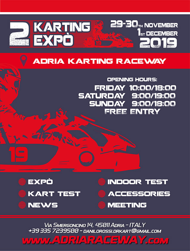 Adria Karting Expo: la 2e édition ouvrira fin novembre