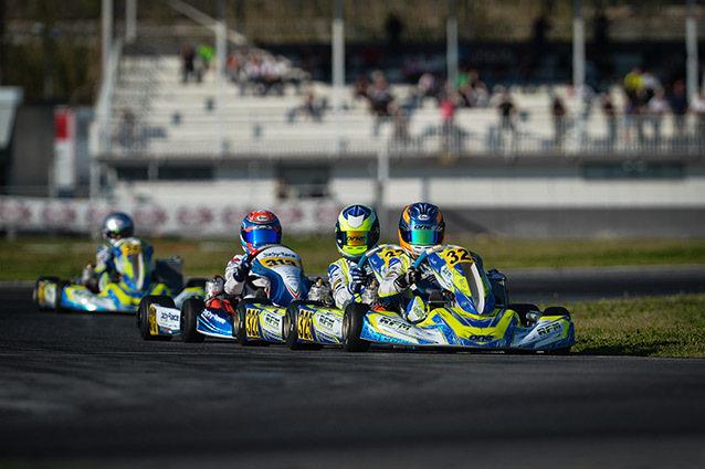 Van Hoepen leader des manches Junior à Sarno