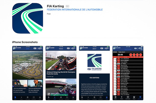 FIA Karting expands its audience with a mobile app