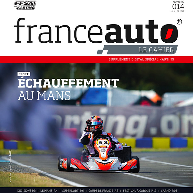 Décisions Karting dans le Cahier France Auto de juillet