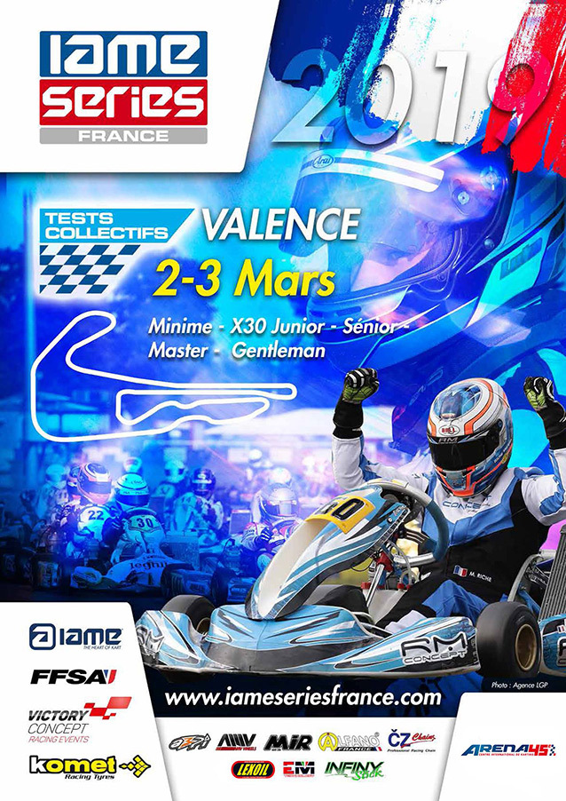 IAME Series France: tests collectifs à Valence les 2 & 3 mars