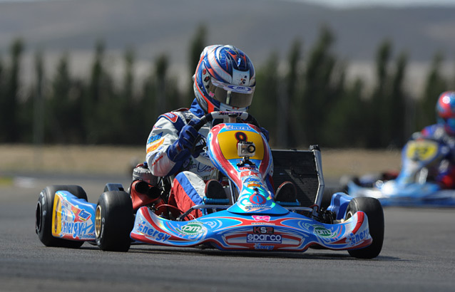 Olsen takes pole in KF2 at Zuera