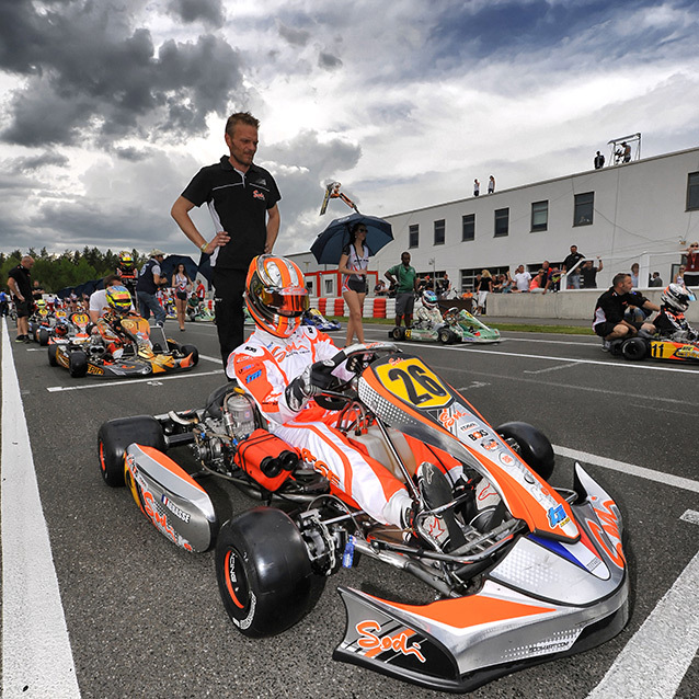 Sodi on European KZ Championship Podium