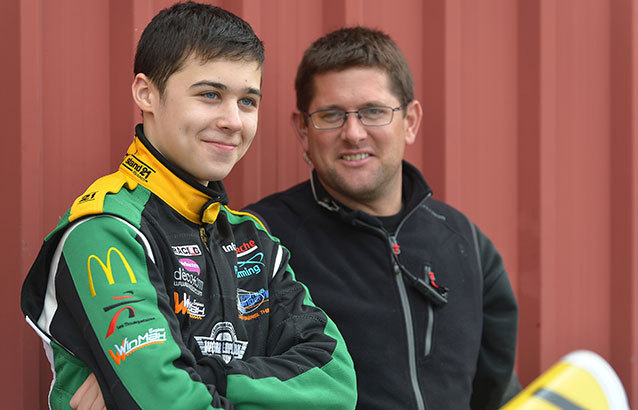 Les Simmenauer ensemble en Rotax Junior