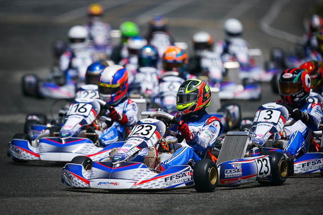 Qualifications Junior Karting : de la pluie au soleil à Aigues-Vives