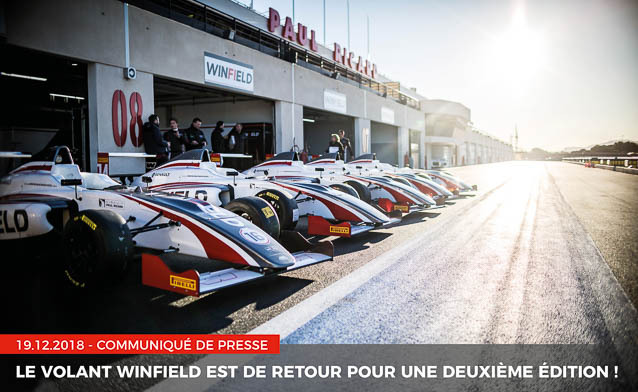 Le Volant Winfield est de retour pour une deuxième édition !