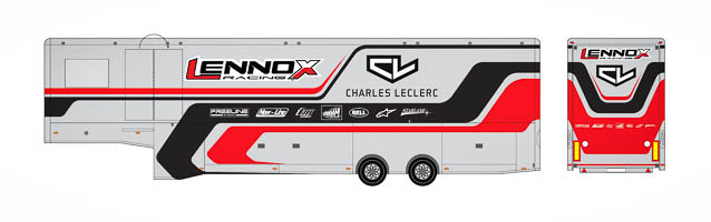 Le service compétition karting Charles Leclerc en collaboration avec le team Lennox Racing