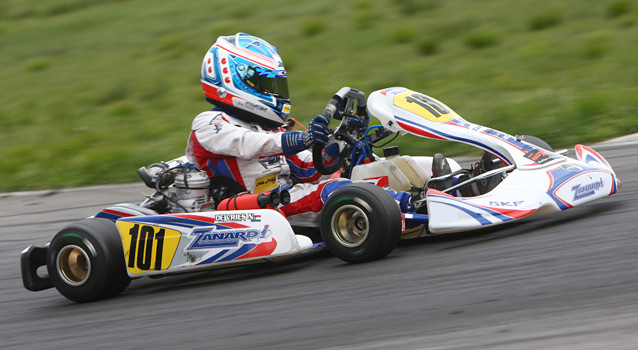 Nyck De Vrie, leads at Genk