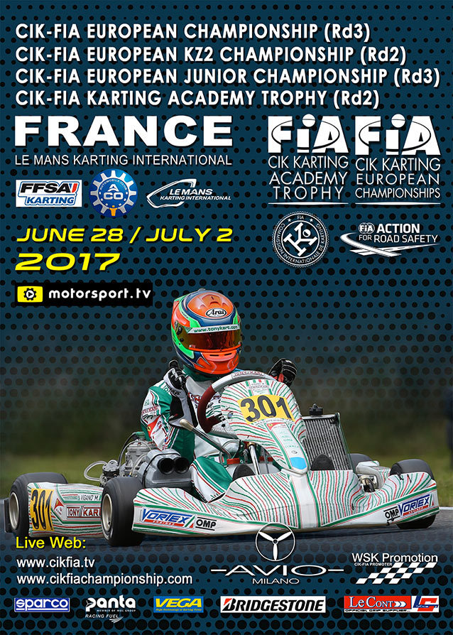 CIK-FIA: Ricco appuntamento per il karting europeo in Francia