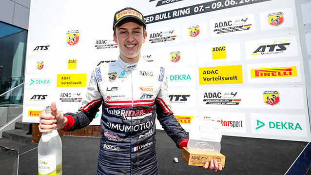 Première victoire en ADAC F4 pour Théo Pourchaire