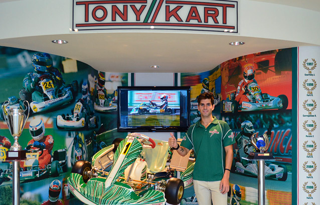 Jaime Alguersuari au Championnat du Monde KZ avec Tony Kart Racing