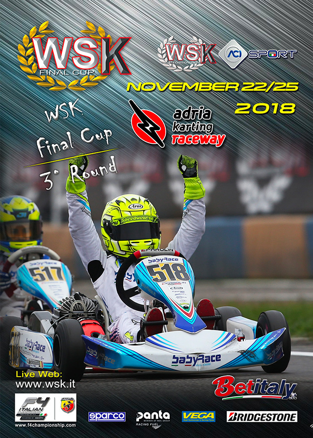 WSK Final Cup, terzo round il prossimo weekend a Adria