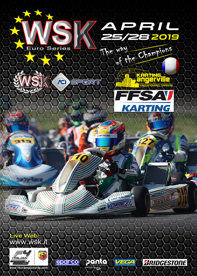 Second round of the WSK Euro Series in Angerville