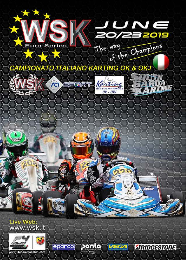 Over 310 entries to the third round of the WSK Euro Series at Lonato