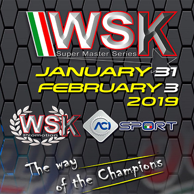 Fights on the wet in qualifying of WSK Super Master Series