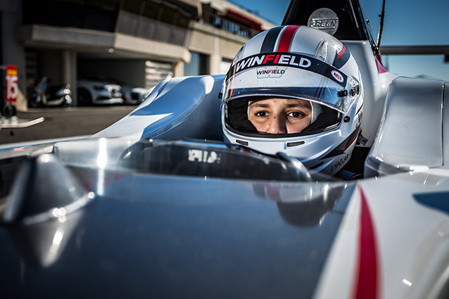 Jules Mettetal, Nicky Hays et Isack Hadjar sous les couleurs Winfield en Championnat de France FIA F4 pour la saison 2019