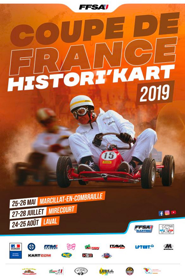 Plateau de rêve pour la Coupe de France Histori’Kart à Mirecourt ce week-end