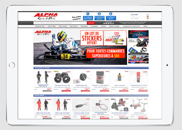 Akparts.fr: a latest generation internet tool for karting