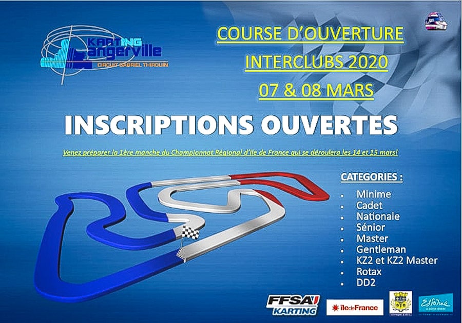 Course d’ouverture à Angerville: Interclubs 2020 les 7 & 8 mars