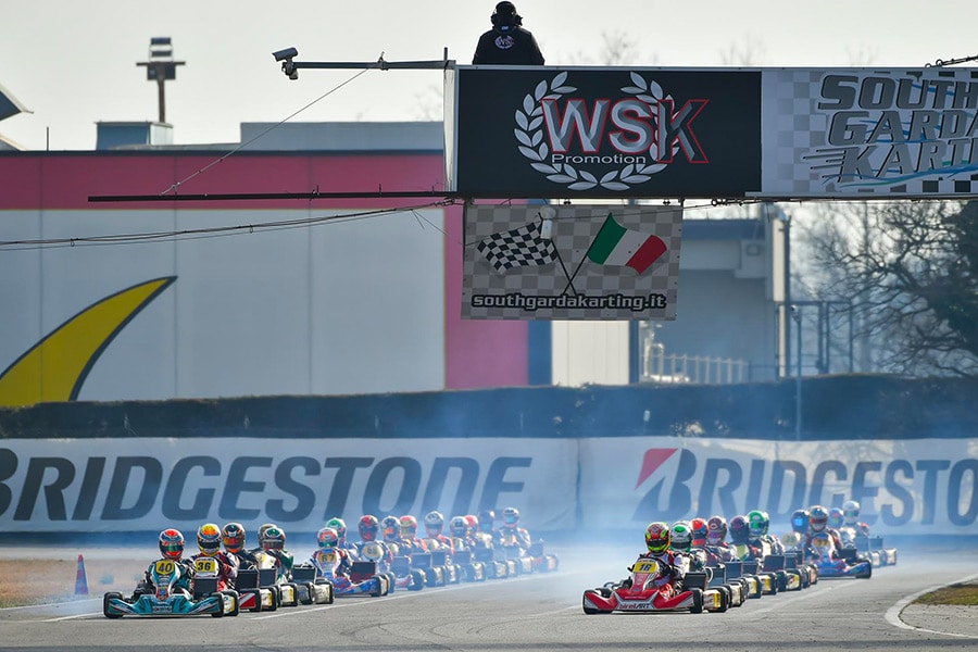 The intense weekend of WSK Super Master Series kicked off in Lonato