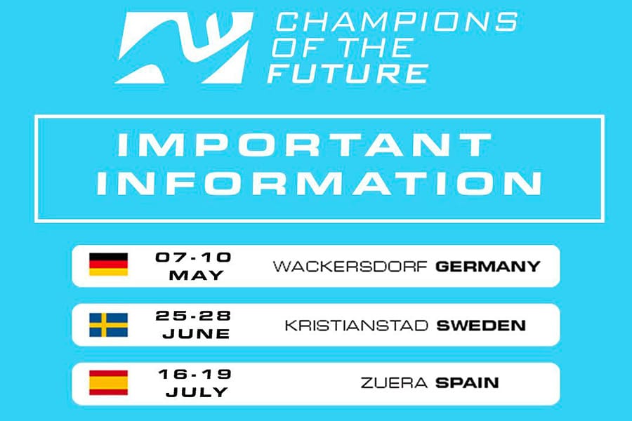 Nouvelle proposition de calendrier pour Champions of the Future by RGMMC 2020