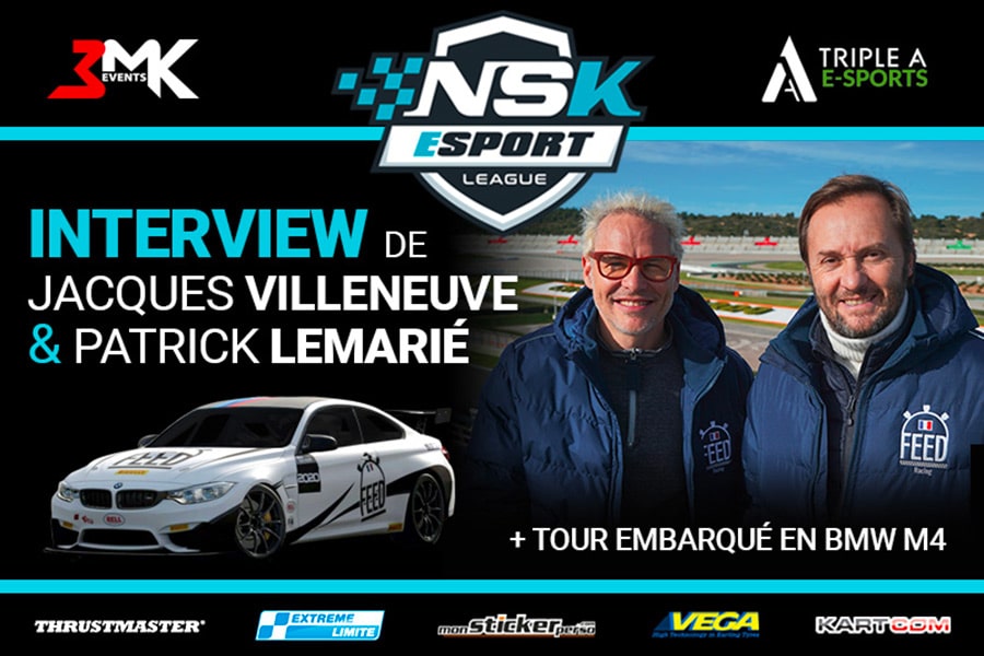 NSK E-Sport: Jacques Villeneuve et Patrick Lemarié en interview