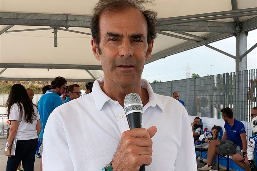 ACI Karting Commission President Emanuele Pirro’s point before the restart of the activity