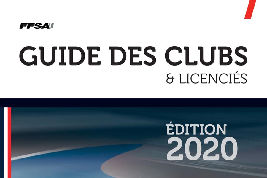 Tout savoir sur la FFSA grâce au Guide des Clubs et des Licenciés 2020