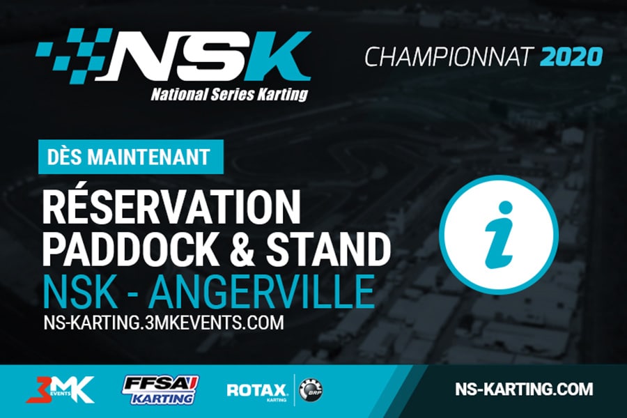 NSK : Réservation paddock & stand pour le restart à Angerville