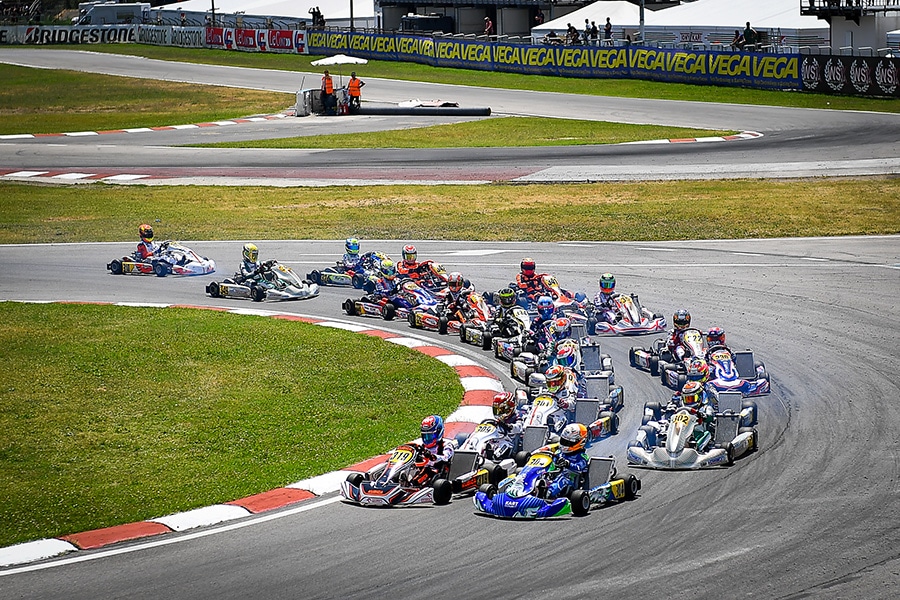 Spectacle at the WSK Euro Series in Sarno