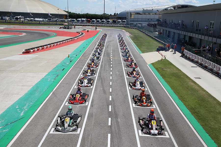 The winners of the third round of WSK Super Master Series in Adria