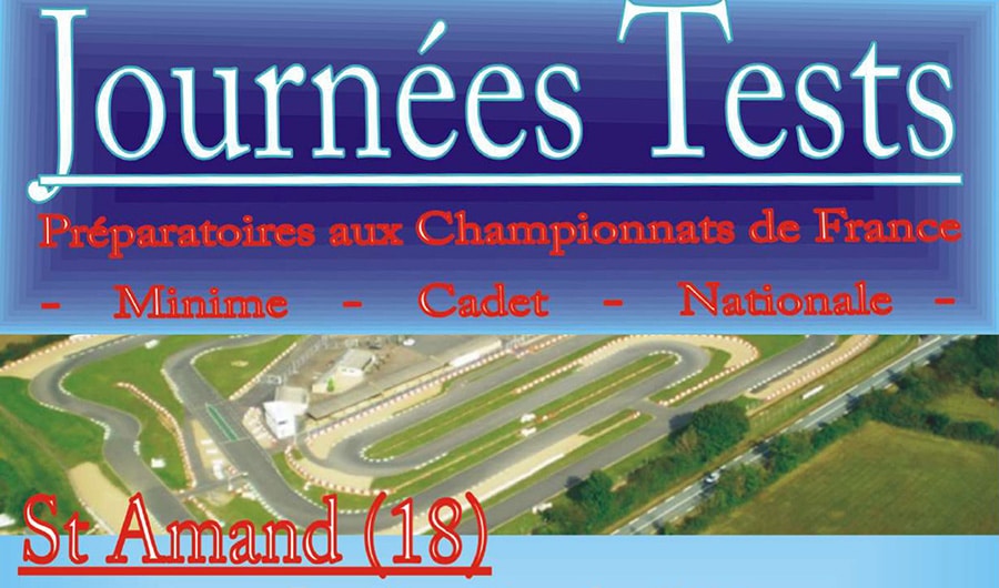 Championnat de France Minime, Cadet & Nationale: journées de test à S-Amand