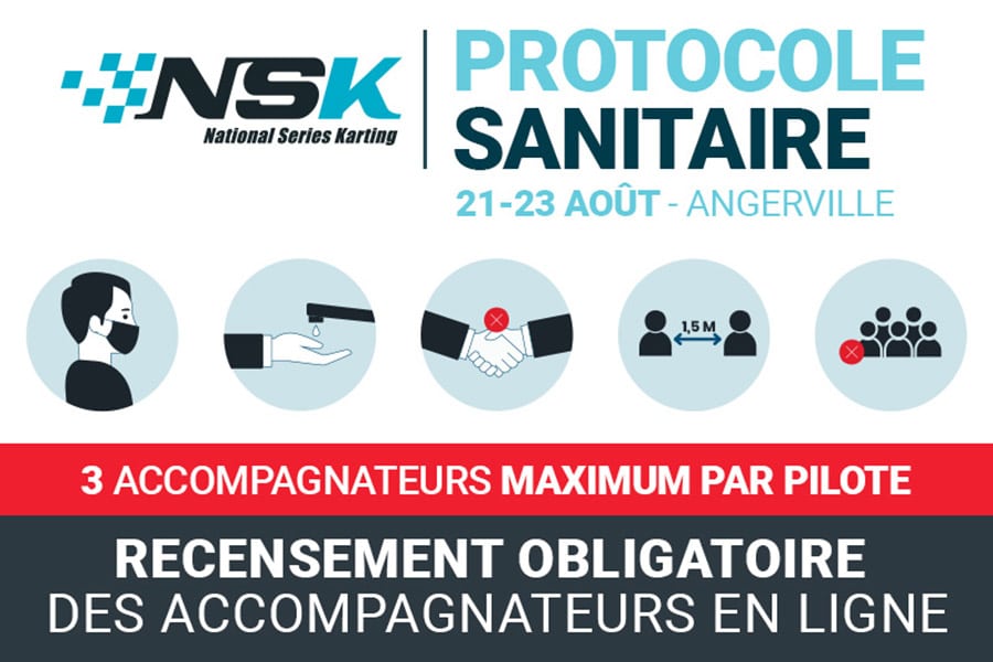 Important: le protocole sanitaire de la NSK à Angerville