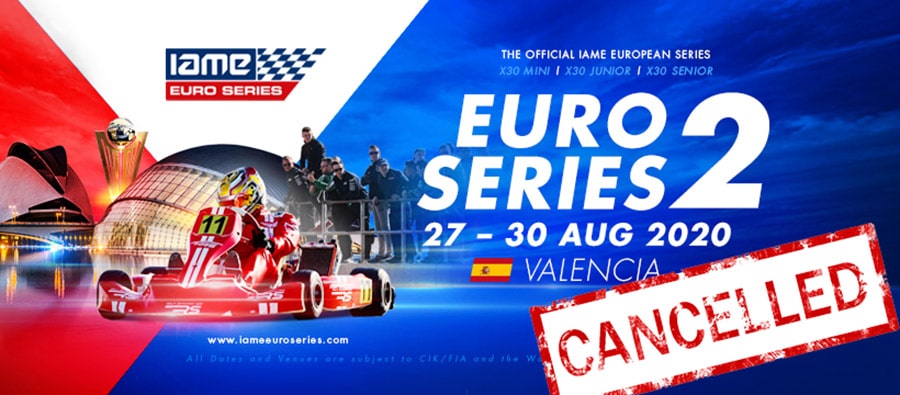 The 2nd round of the IAME Euro Series in Valencia is cancelled