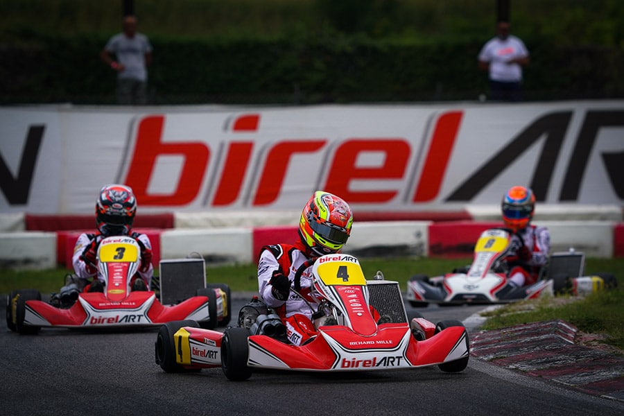 Birel ART en force dans les préfinales KZ2 de la WSK Euro Rd 2 avec Longhi et Kremers